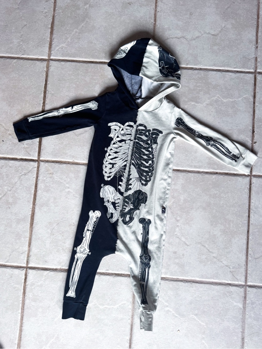 Rags • Skeleton Hooded Jumpsuit